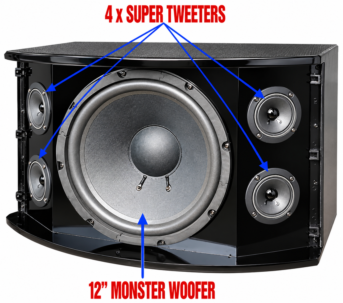 Singtronic KS-3000V Professional 3000W Vocalist Full Range Karaoke Speaker (Pair)