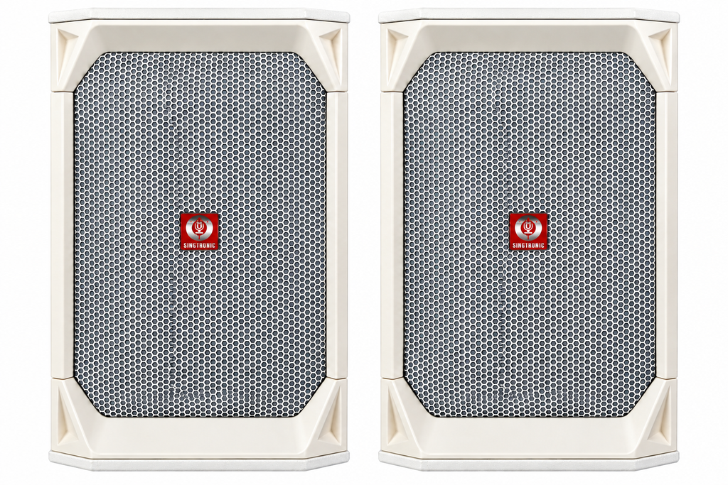 Singtronic KS-5000ProII *White* Professional 5000W Vocalist Karaoke Speaker (Pair)