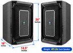 Singtronic KS-5000ProII Professional 5000W Vocalist Karaoke Speaker (Pair)