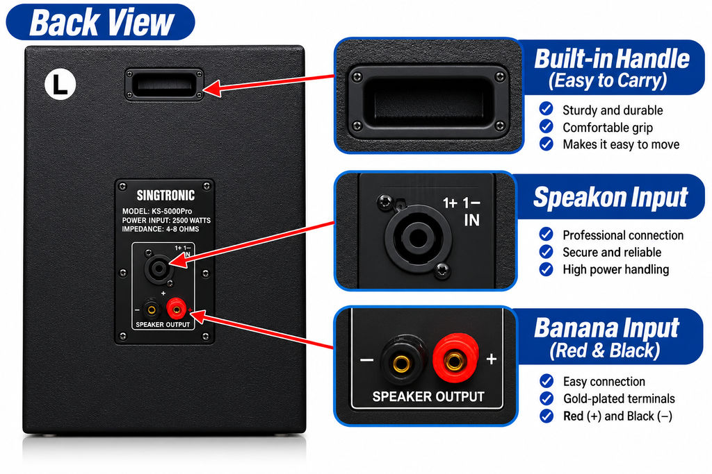 Singtronic KS-5000Pro Professional 5000W High End Vocalist Karaoke System (Pair)