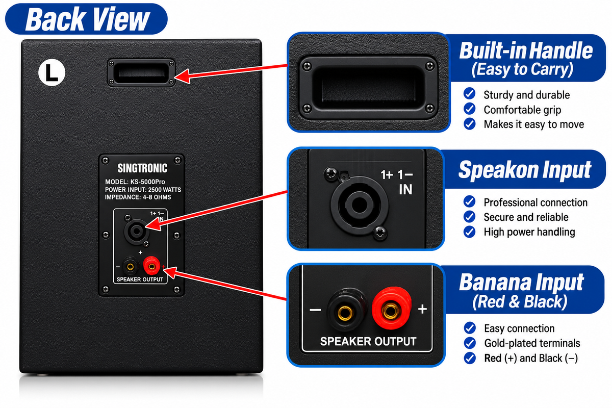 Singtronic KS-5000Pro Professional 5000W High End Vocalist Karaoke System (Pair)