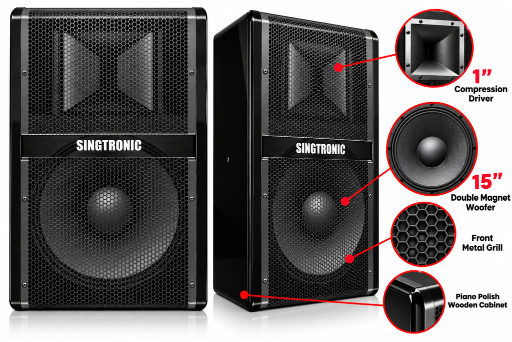 Singtronic KS-5000Pro Professional 5000W High End Vocalist Karaoke System (Pair)