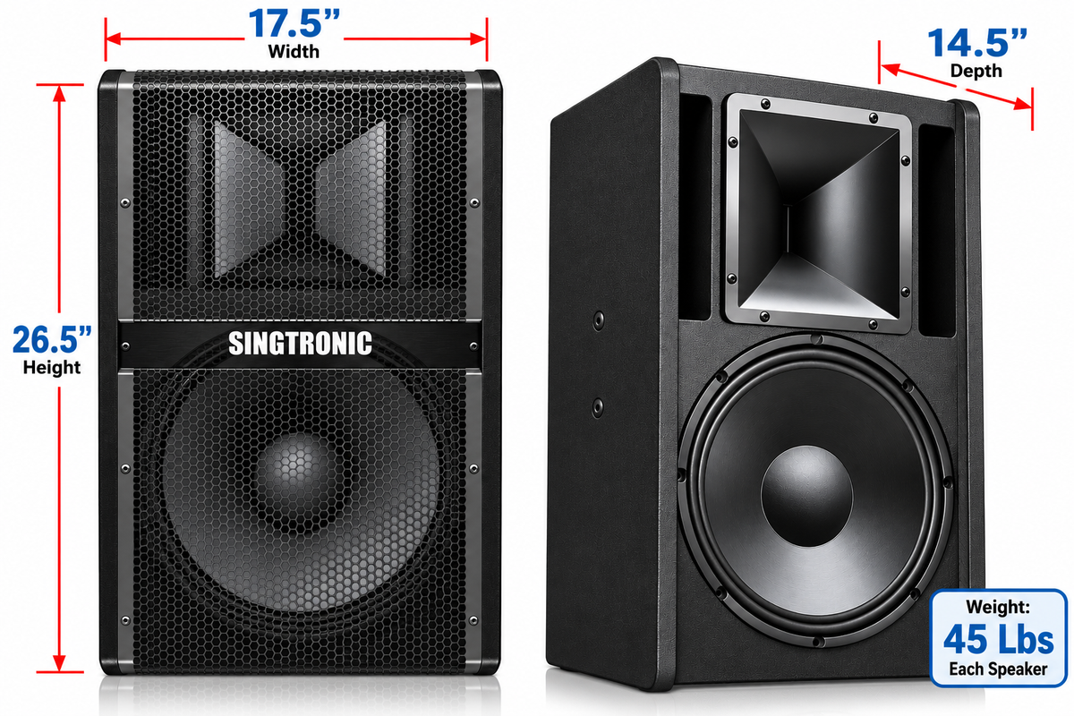 Singtronic KS-5000Pro Professional 5000W High End Vocalist Karaoke System (Pair)