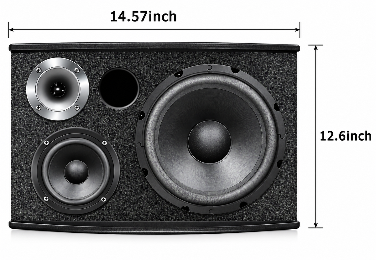 Singtronic KS-550S Professional 1500W Vocalist Karaoke Speaker System (Pair)