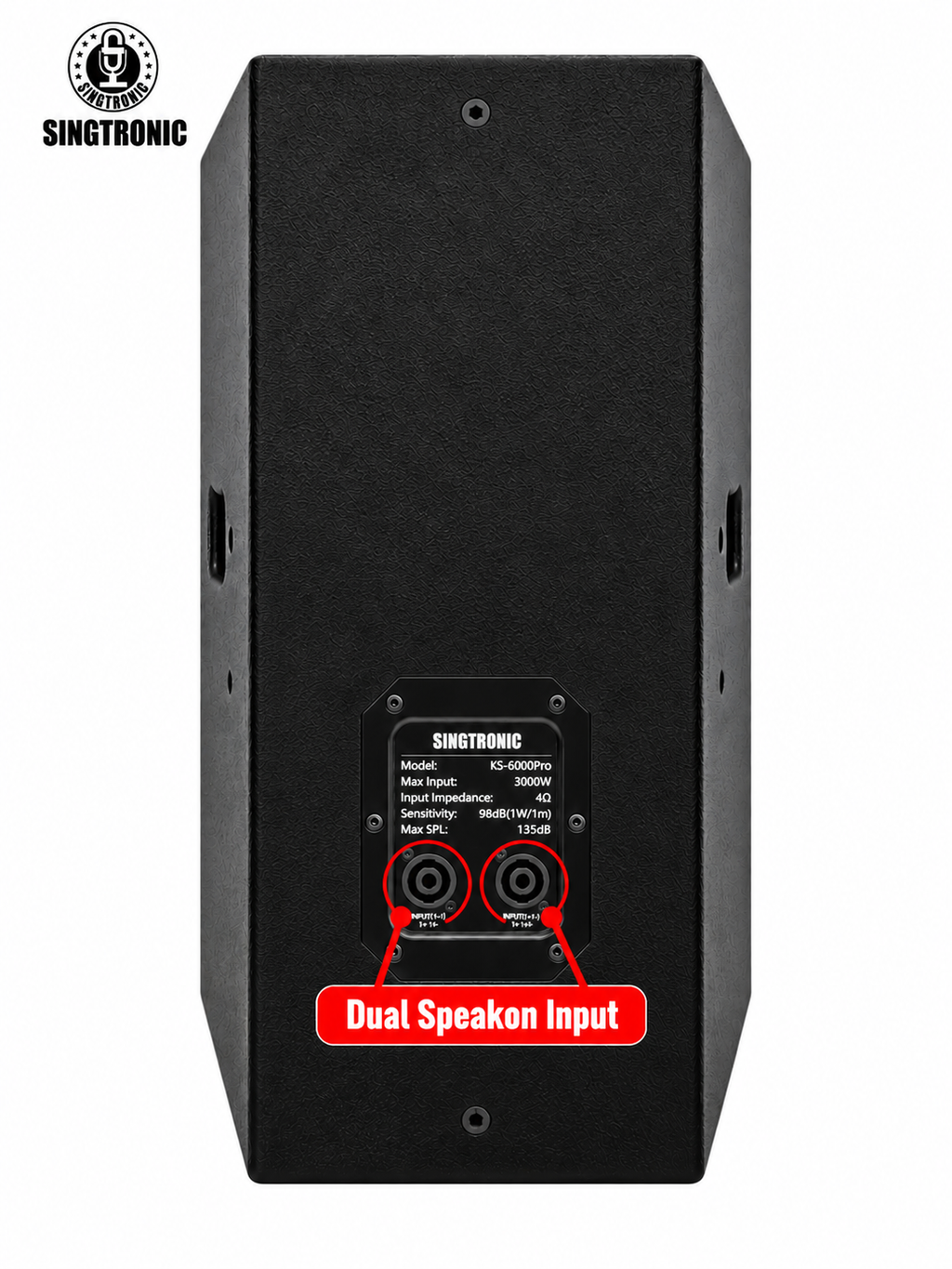 Singtronic KS-6000Pro Professional 6000W Vocalist Karaoke 15" Speaker (Pair)