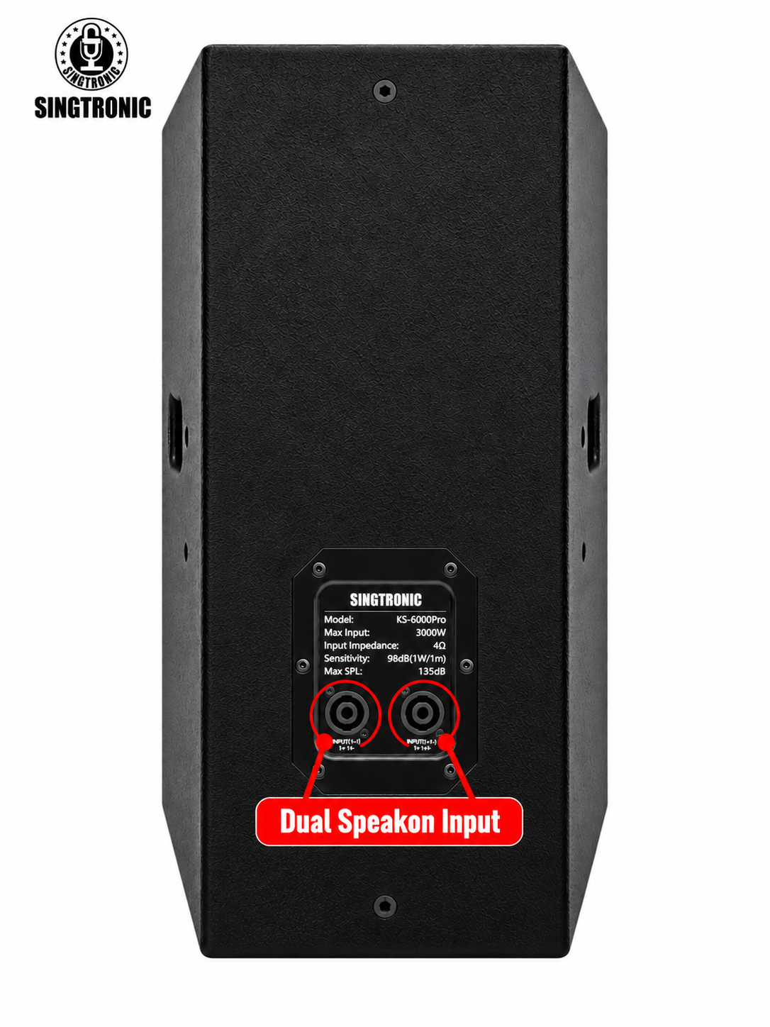 Singtronic KS-6000Pro Professional 6000W Vocalist Karaoke 15" Speaker (Pair)