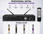 Singtronic KSP-1000Pro Professional 3000W Digital 3 in 1 Karaoke Mixing Amplifier 2 x Anti-feedback Mics.