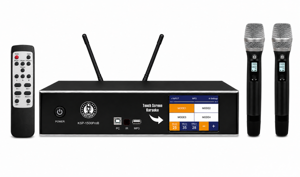 Singtronic KSP-1500ProB Professional 4 in 1 Digital 2500W Karaoke Amplifier W/ Unlimited Youtube Songs by Iphone & Tablets