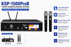 Singtronic KSP-1500ProB Professional 4 in 1 Digital 2500W Karaoke Amplifier W/ Unlimited Youtube Songs by Iphone & Tablets