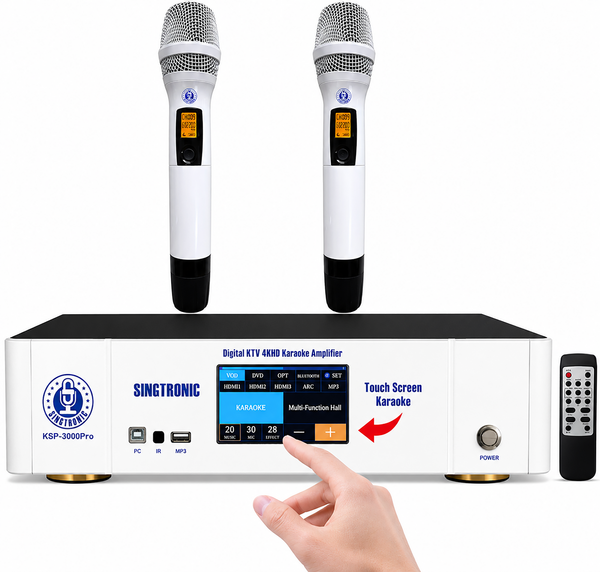Singtronic KSP-3000Pro Professional 3 in 1 Digital 3000W Karaoke Sound Processor Amplifier