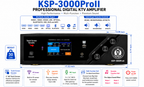 Singtronic KSP-3000ProII Professional 3 in 1 Digital 3000W Karaoke Sound Processor Amplifier