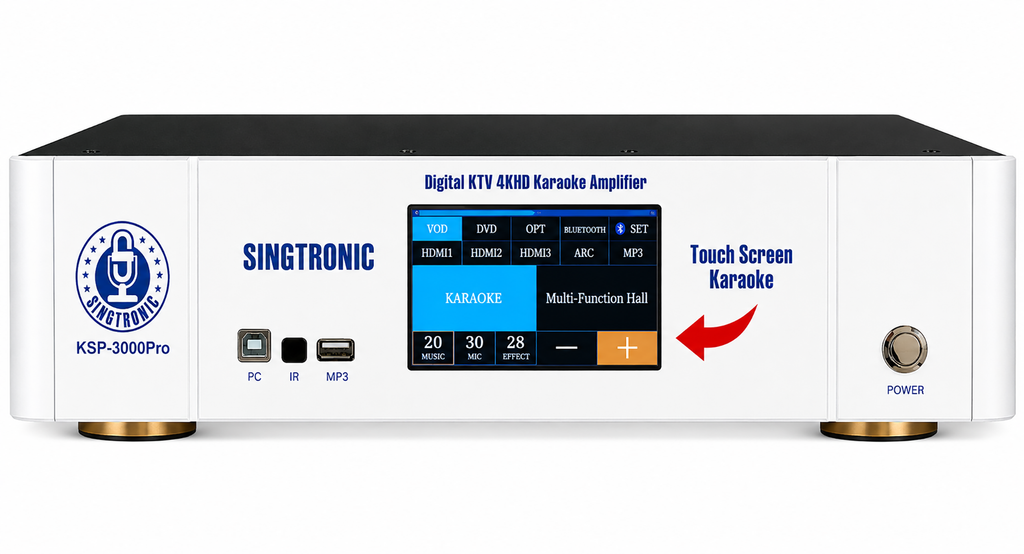 Singtronic KSP-3000Pro Professional 3 in 1 Digital 3000W Karaoke Sound Processor Amplifier