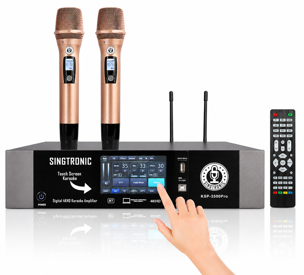 Singtronic KSP-3500Pro Professional 3500W Digital 3 in 1 Karaoke Sound Processor Amplifier