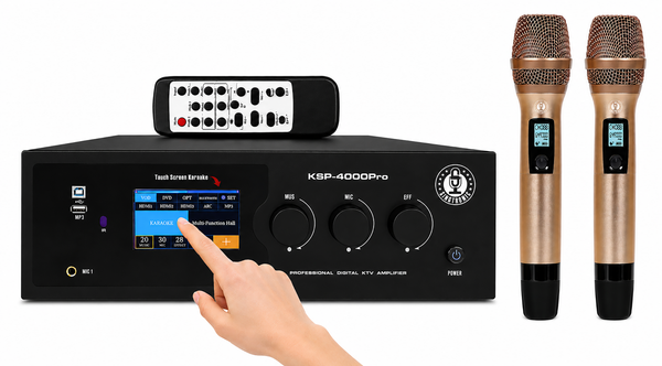 Singtronic KSP-4000ProII Professional 3 in 1 Digital 4000W Karaoke Sound Processor Amplifier Touch Screen