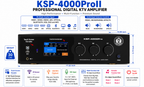 Singtronic KSP-4000ProII Professional 3 in 1 Digital 4000W Karaoke Sound Processor Amplifier Touch Screen