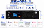 Singtronic KSP-4000ProII Professional 3 in 1 Digital 4000W Karaoke Sound Processor Amplifier Touch Screen