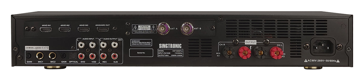 Singtronic Complete Professional 5000W Karaoke System Select Songs by Iphone & Android Tablet