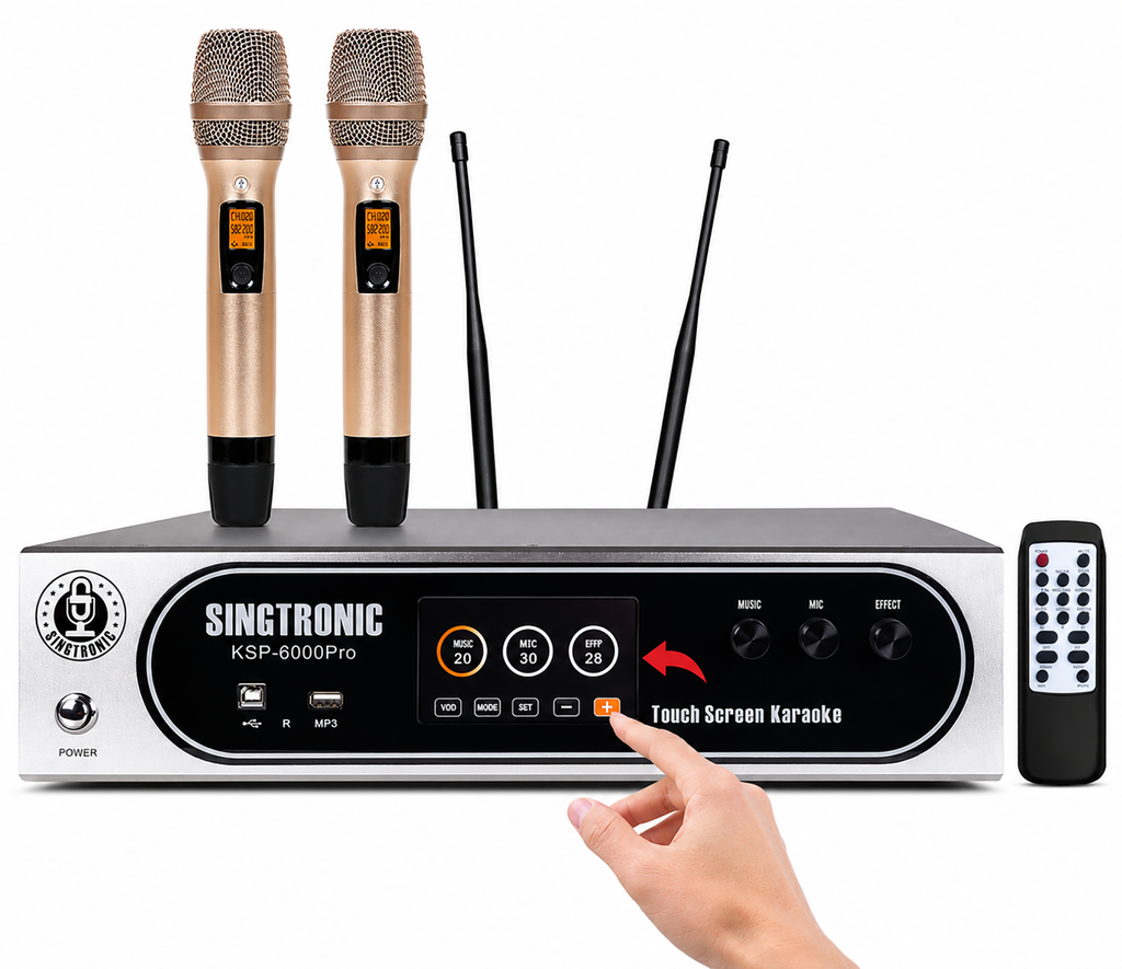 Singtronic KSP-6000Pro Professional 6000W Digital 3 in 1 Karaoke Sound Processor 4 Channels Amplifier