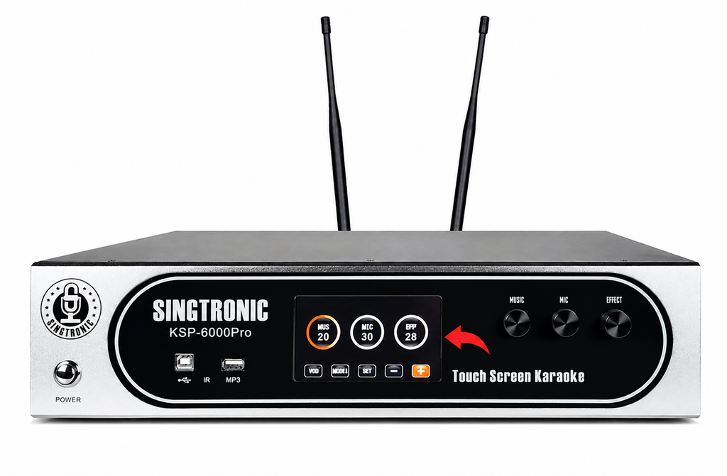 Singtronic KSP-6000Pro Professional 6000W Digital 3 in 1 Karaoke Sound Processor 4 Channels Amplifier