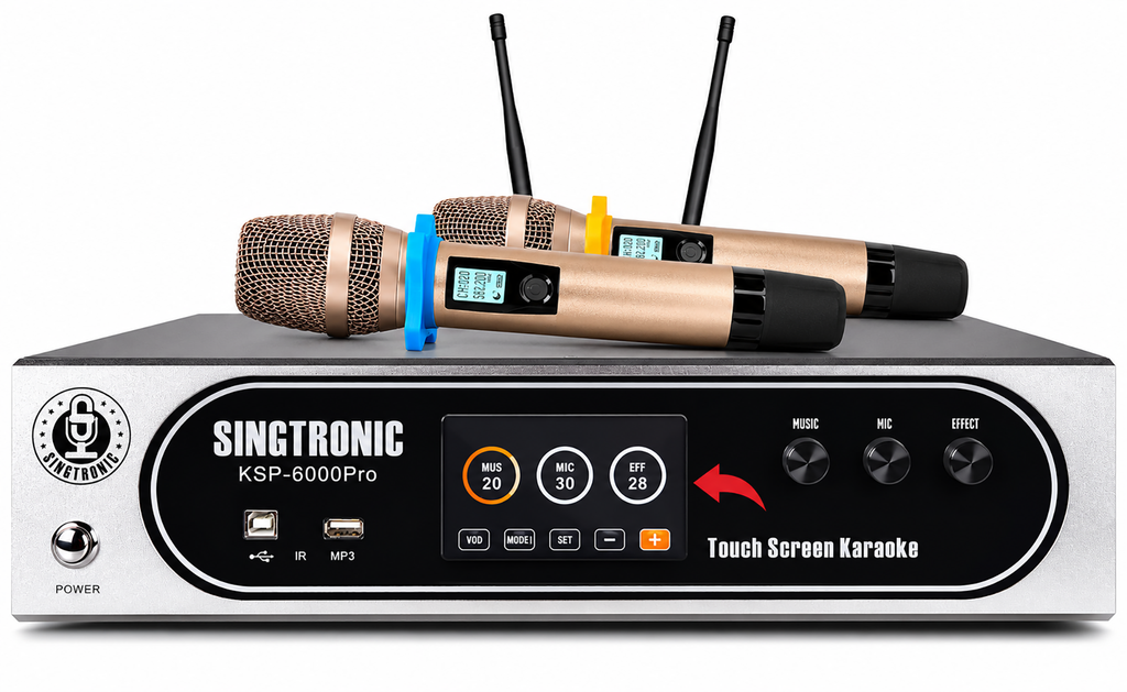 Singtronic KSP-6000Pro Professional 6000W Digital 3 in 1 Karaoke Sound Processor 4 Channels Amplifier