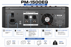 Singtronic PM-1500EQ Professional 3000W Console Board Power Mixer with Equalizer