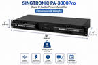 Singtronic PA-3000Pro Professional 2000W + 2000W Digital Class D Power Ampliifier