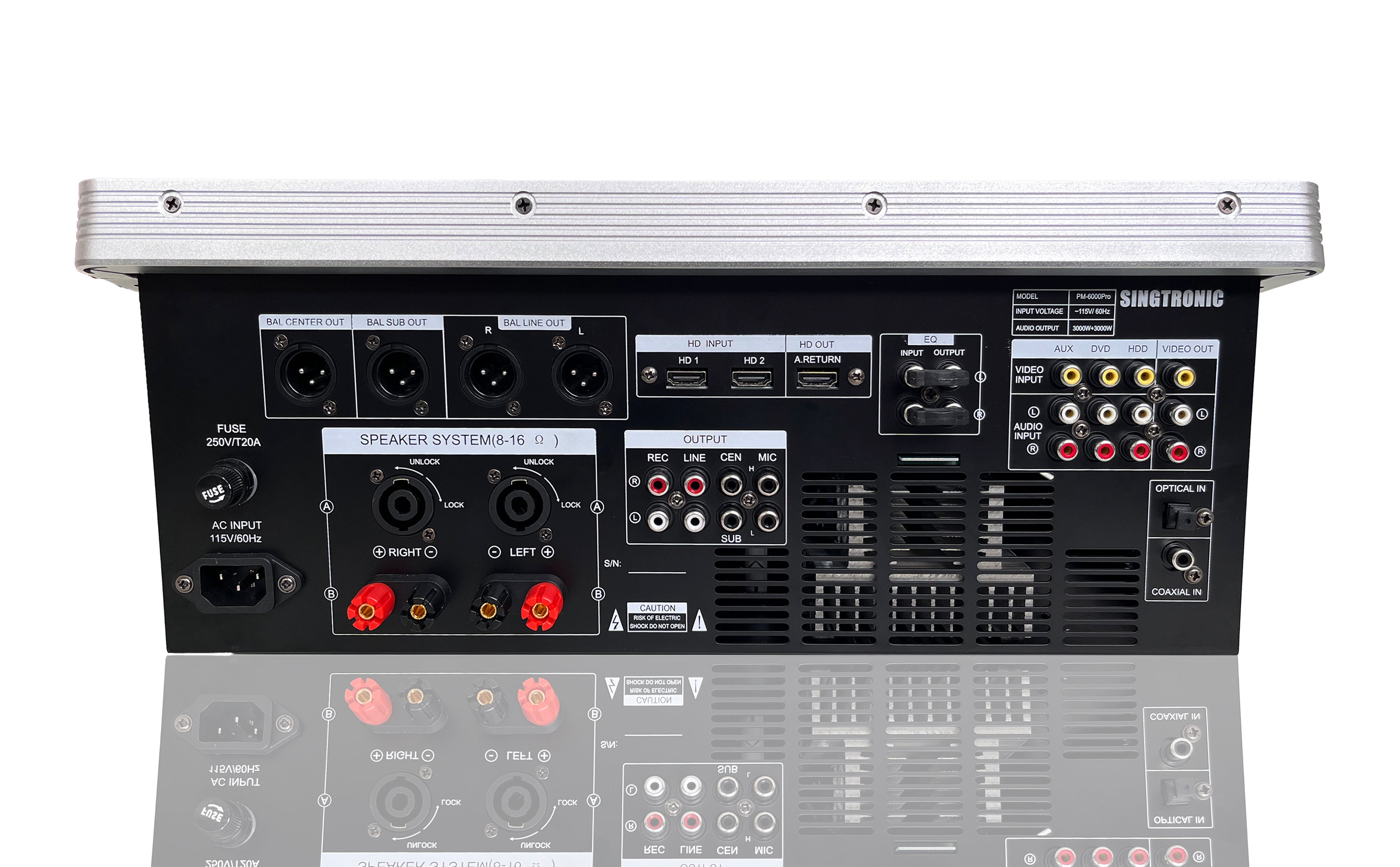 Professional Complete 6000W Youtube Karaoke System, Built in HDMI-Arc, Optical, EQ, Recording, Bluetooth