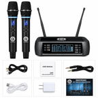 Singtronic SP-224Pro Digital 2 x Wireless Microphone Karaoke System Operated 100% by Batteries
