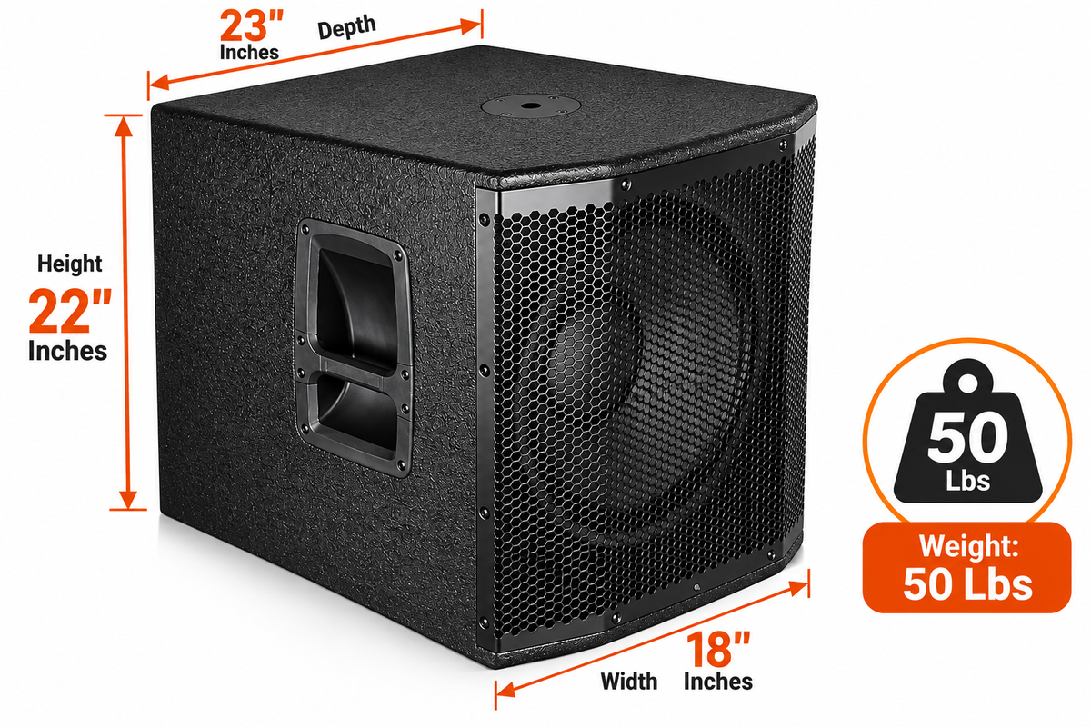 Singtronic SW-1000Pro Professional 1000W Active Power Subwoofer Built in 15" Inches Woofer Top of the Line