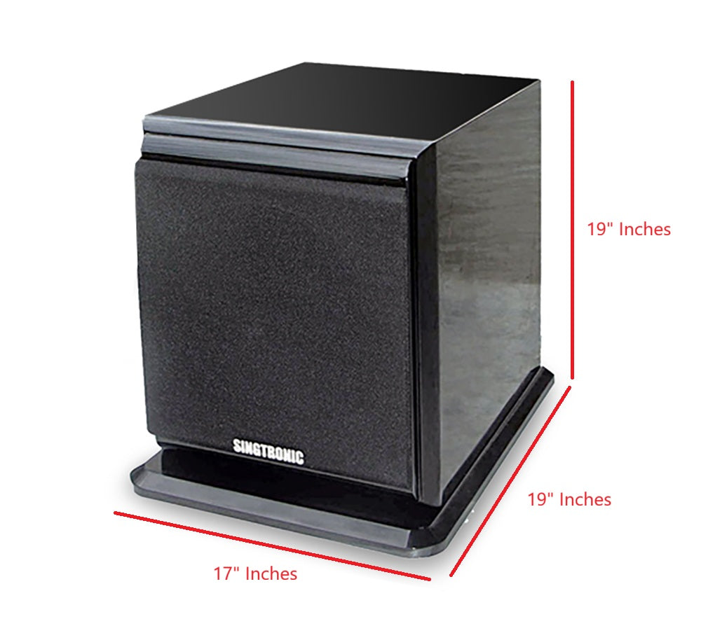Singtronic KS-1500Pro Professional 1750W + 1750W Vocalist Karaoke Speaker + Singtronic SW-500B Power Subwoofer
