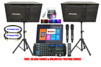 Complete Karaoke System Professional 3000W Built in Anti-Feedback Mics and 21" Touch Screen Smart Karaoke