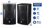 Singtronic TX-12DSP Professional 4000W Self-Power Karaoke Speaker System (Pair)