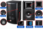 Singtronic TX-12DSP Professional 4000W Self-Power Karaoke Speaker System (Pair)