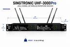 Singtronic UHF-3000Pro Professional True Diversity 2 x Wireless Microphone