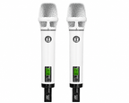 Singtronic UHF-4000Pro-White Professional Digital Dual PLL Wireless Microphone System