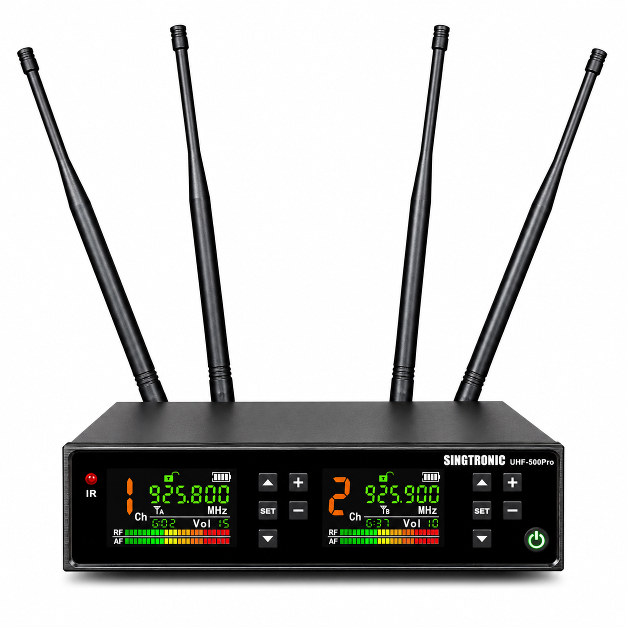 Singtronic UHF-500Pro Professional Digital True Diversity Dual Wireless Microphone Karaoke System