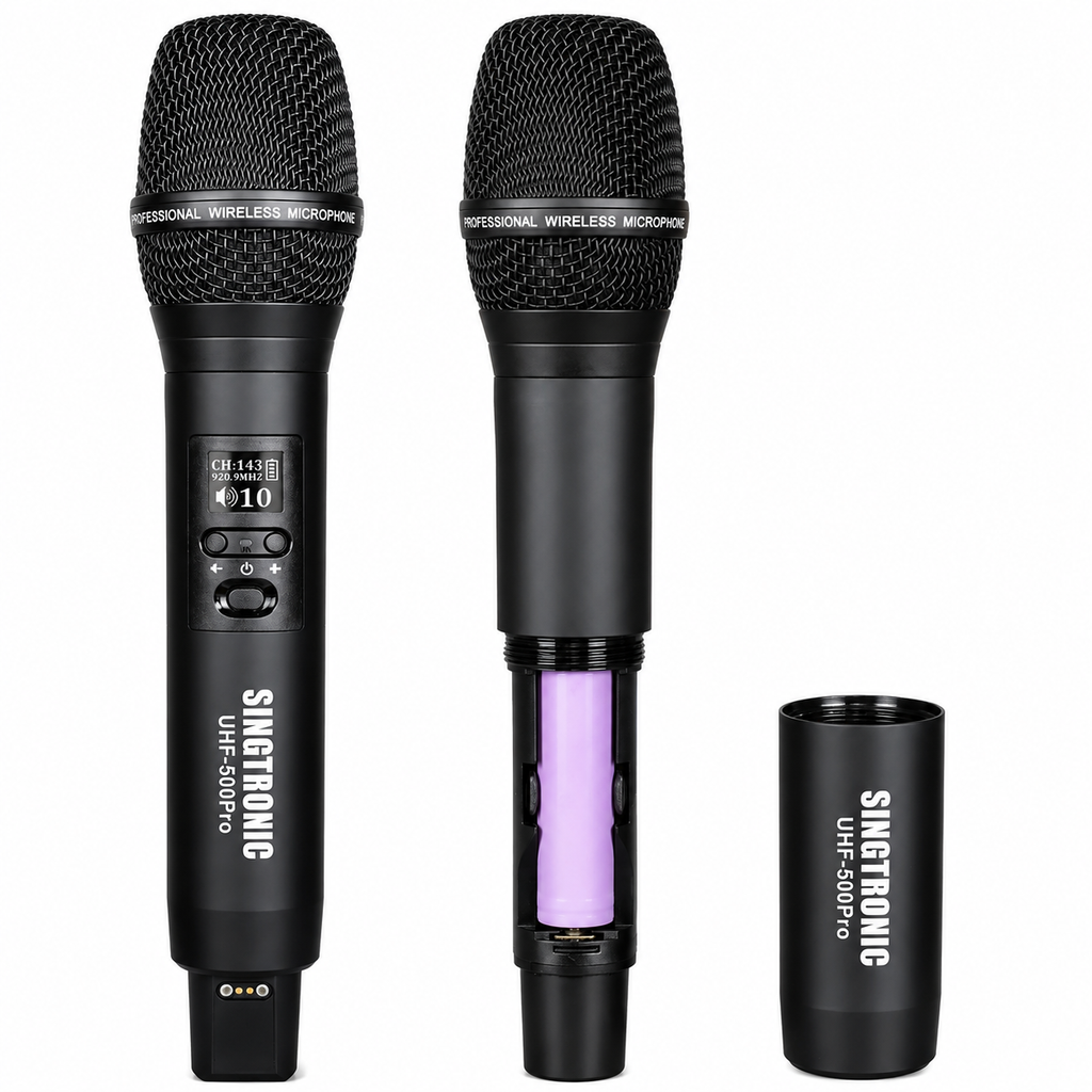 Singtronic UHF-500Pro Professional Digital True Diversity Dual Wireless Microphone Karaoke System