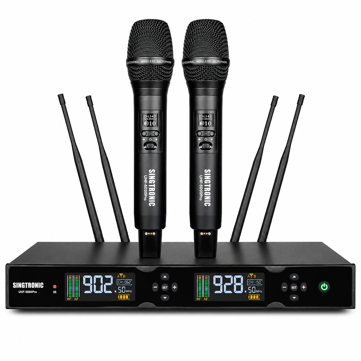 Singtronic UHF-6000Pro Professional Rechargeable Digital True Diversity Wireless Microphone System