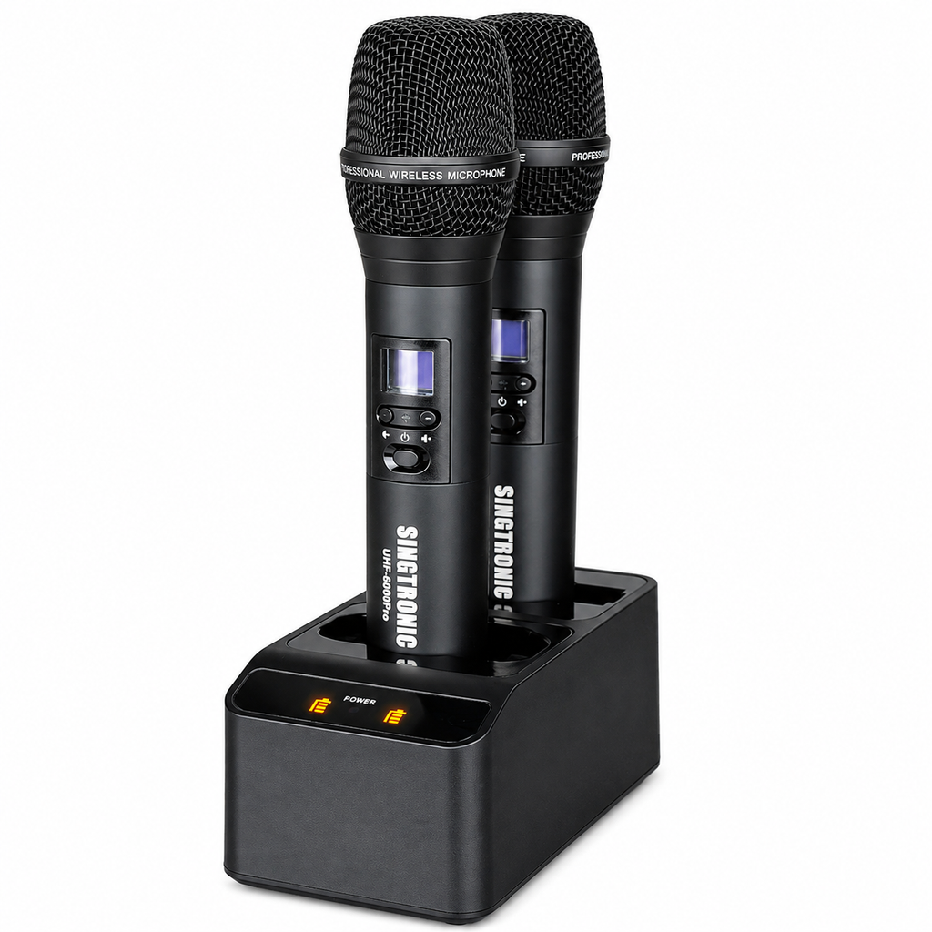 Singtronic UHF-6000Pro Professional Rechargeable Digital True Diversity Wireless Microphone System