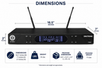 Singtronic UHF-999Pro Professional Dual UHF Rechargeable Wireless Microphones Karaoke System