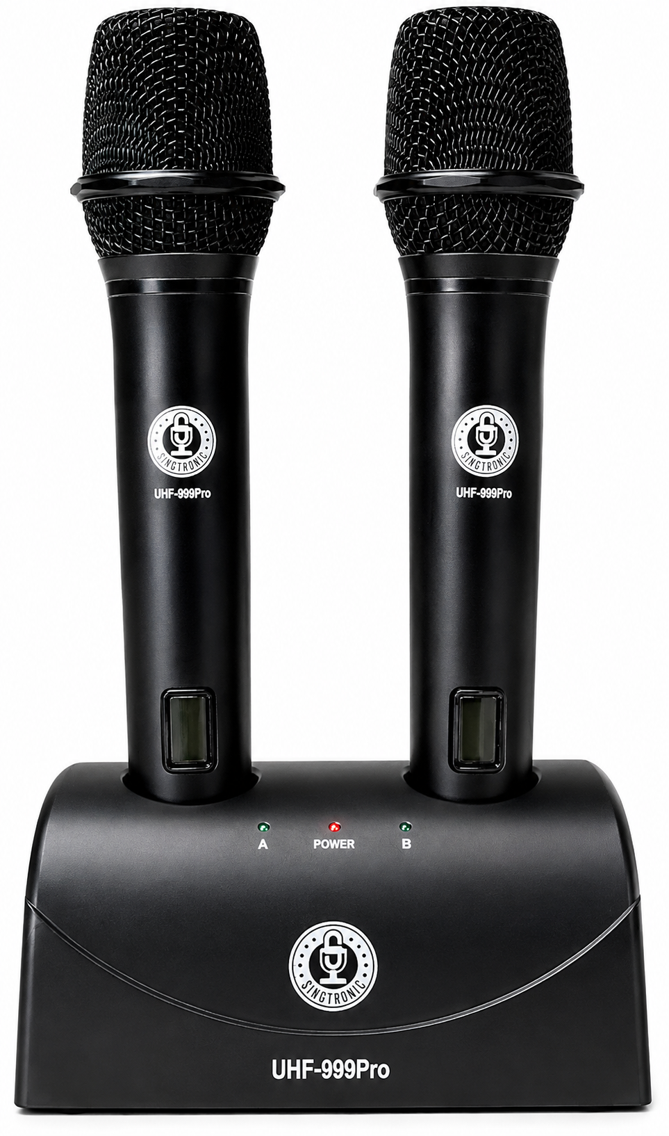 Singtronic UHF-999Pro Professional Dual UHF Rechargeable Wireless Microphones Karaoke System