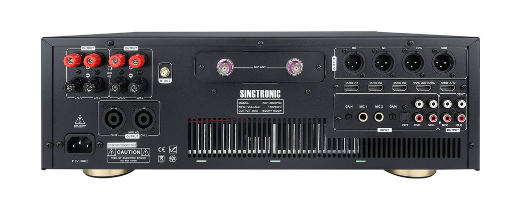 Singtronic KSP-3000ProII Professional 3 in 1 Digital 3000W Karaoke Sound Processor Amplifier