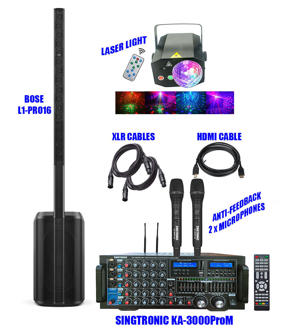 Bose L1 Pro 16 + Singtronic KA-3000ProM Professional Complete Karaoke System