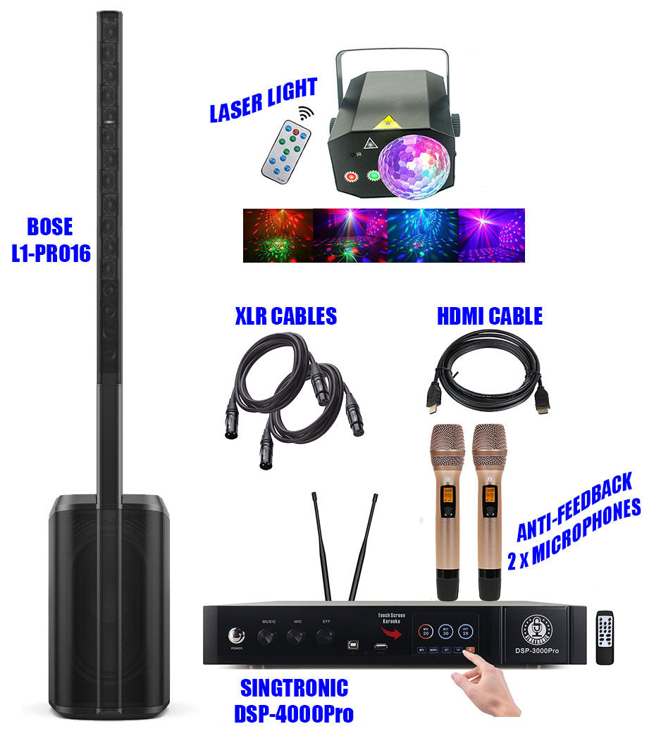 Bose L1 Pro 16 + Singtronic DSP-3000ProII Pro Karaoke System
