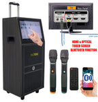 Singtronic BT-888HD Professional 1000W Touch Screen 15.6" PA Karaoke System w/ 2 x Wireless Mics.