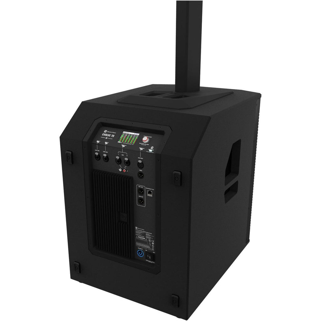 Electro-Voice EVOLVE 70 Portable Column 15" Subwoofer PA System, Black