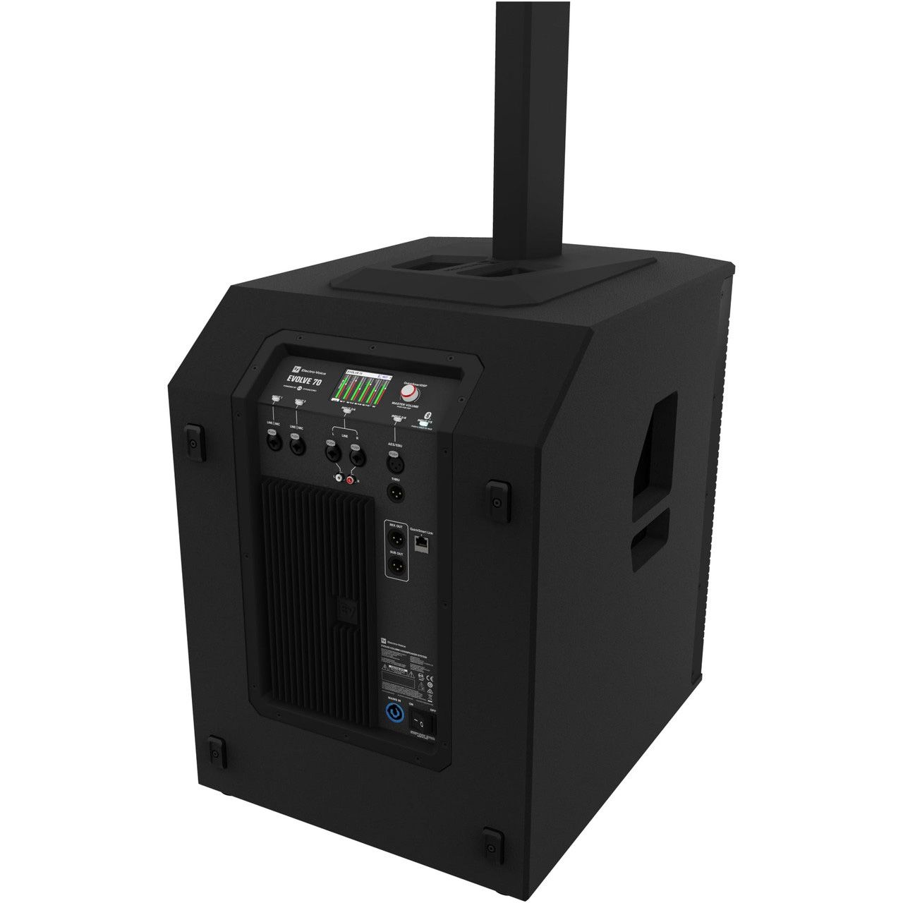 Electro-Voice EVOLVE 70 Portable Column 15" Subwoofer PA System, Black