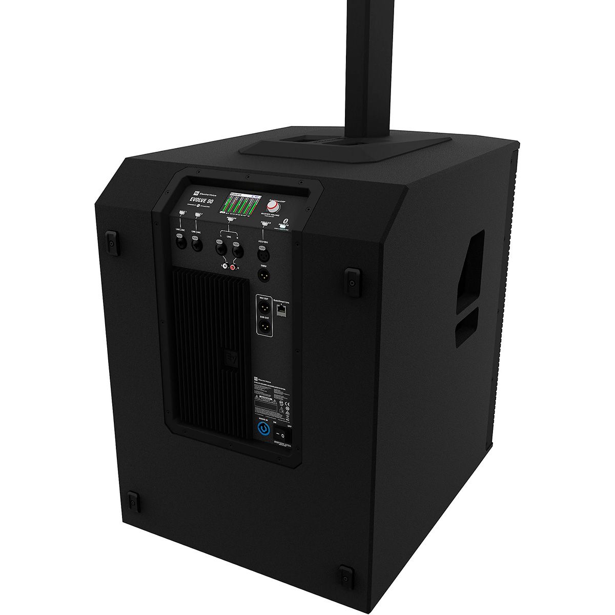 Electro-Voice EVOLVE 90 Portable Column 18" Subwoofer PA System, Black