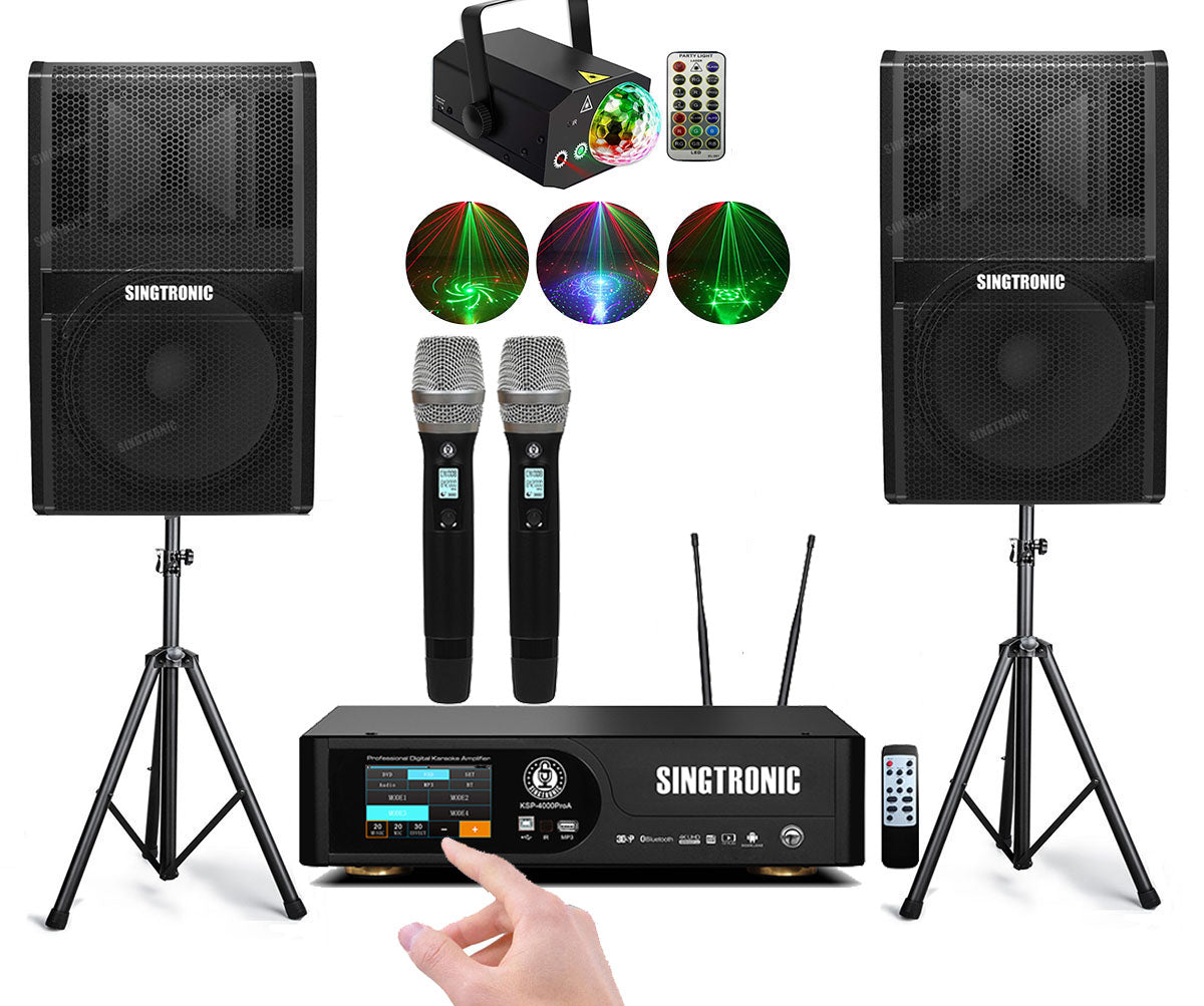 Singtronic 4000W Professional Karaoke System with Unlimited Youtube Songs
