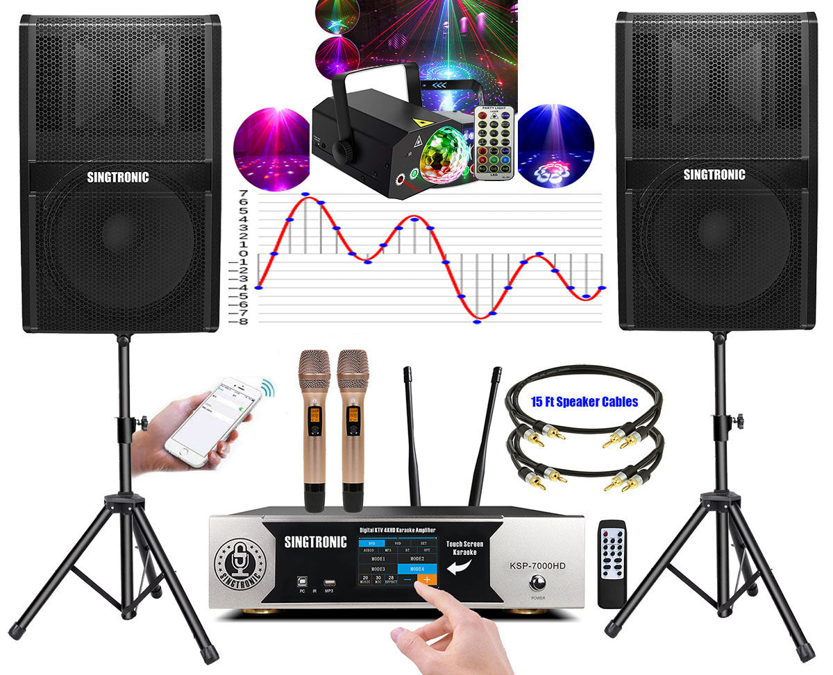 Singtronic 7000W Professional Karaoke System with Unlimited Youtube Songs